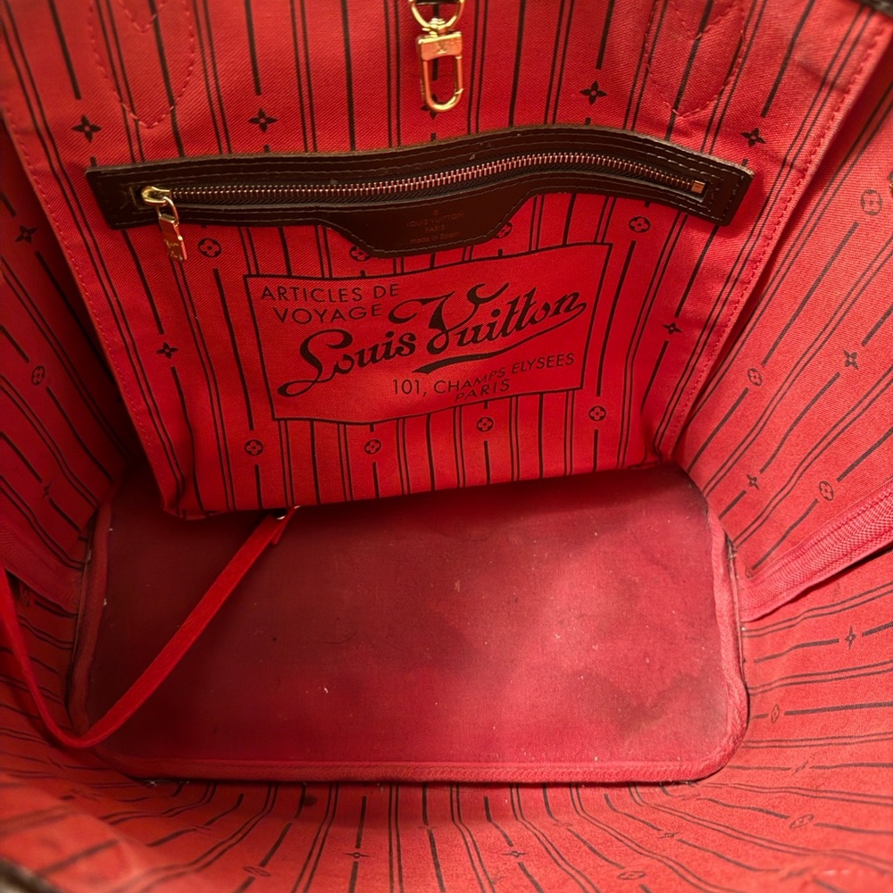 (SOLD) LV Neverfull MM Damier Ebene - Picture 12 of 14
